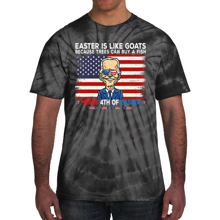 Funny Joe Biden Merry Of Easter Design Tie-Dye T-Shirt