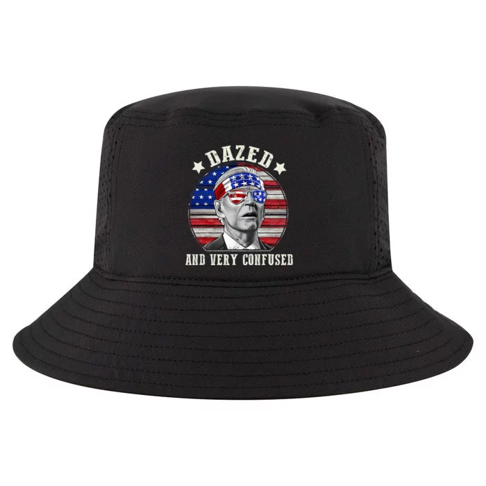 Funny Joe Biden Dazed And Very Confused 4th Of July 2024 Cool Comfort Performance Bucket Hat