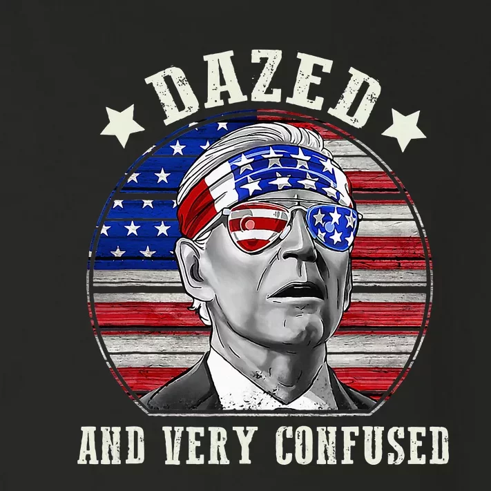 Funny Joe Biden Dazed And Very Confused 4th Of July 2024 Toddler Long Sleeve Shirt