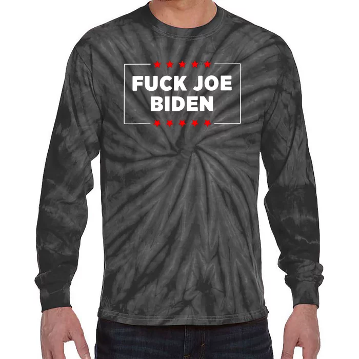 Fuck Joe Biden Tie-Dye Long Sleeve Shirt