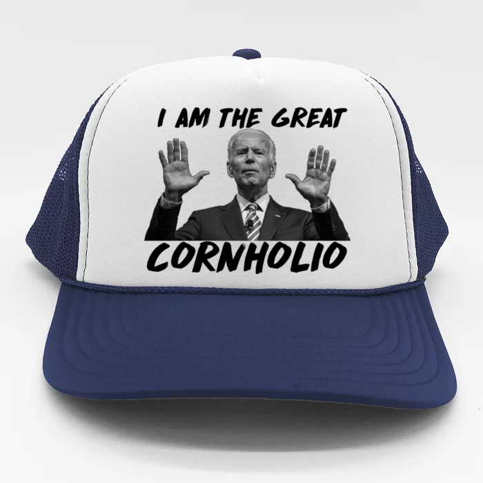 Funny Joe Biden I Am The Great Cornholio Trucker Hat