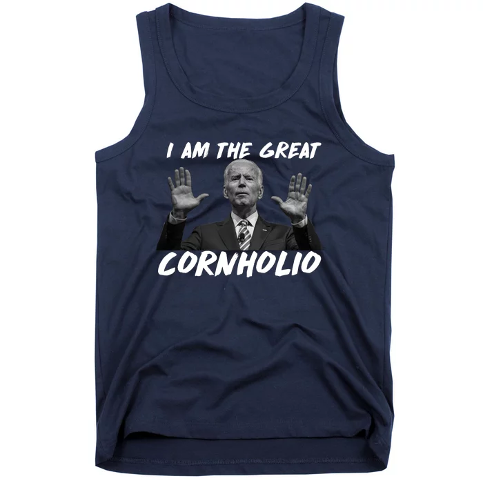 Funny Joe Biden I Am The Great Cornholio Tank Top