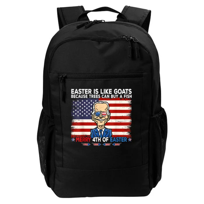 Funny Joe Biden Merry 4th Of Easter Design Fourth Of July Daily Commute Backpack