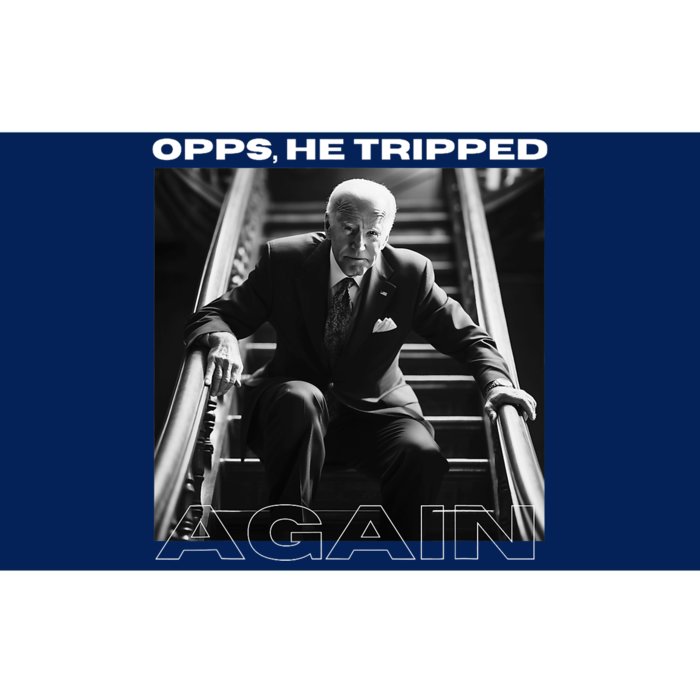 Funny Joe Biden Opps He Tripped Again Bumper Sticker