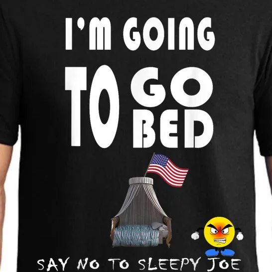 Funny Joe Biden I’m Going To Go To Bed Anti Biden Liberal Pajama Set