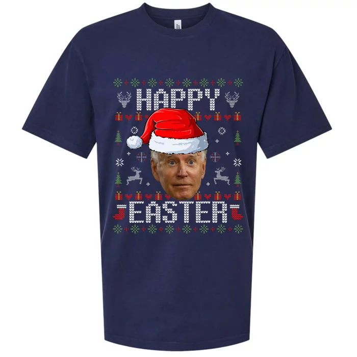 Funny Joe Biden Happy Easter Sueded Cloud Jersey T-Shirt