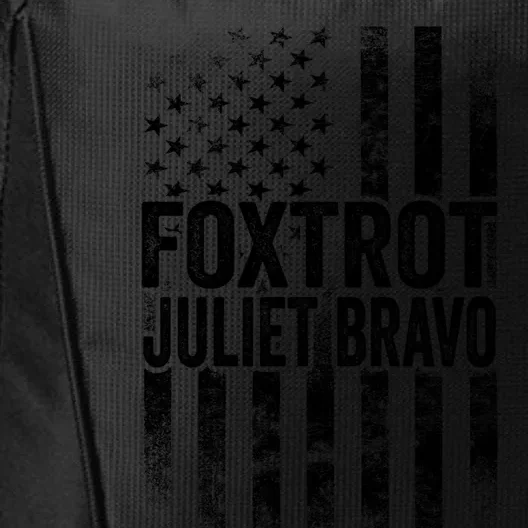 Foxtrot Juliet Bravo Lets Go Brandon Fjb Anti Biden City Backpack