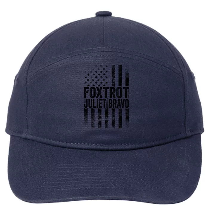 Foxtrot Juliet Bravo Lets Go Brandon Fjb Anti Biden 7-Panel Snapback Hat