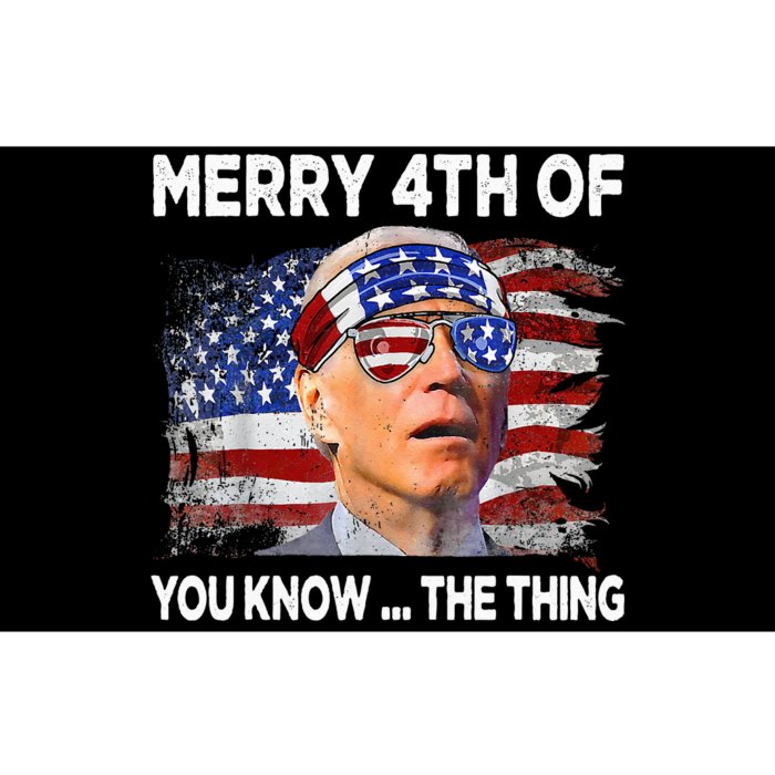 Funny Joe Biden Merry 4th Of You Know The Thing 4th Of July Bumper Sticker