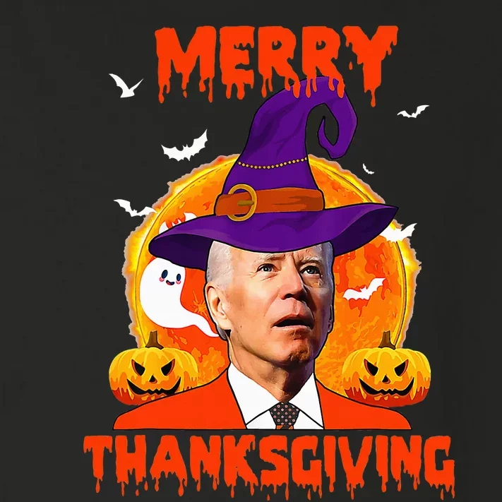 Funny Joe Biden Merry Thanksgiving Confused Happy Halloween Toddler Long Sleeve Shirt