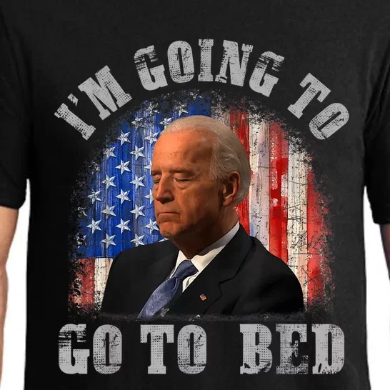 Funny Joe Biden I’m Going To Go To Bed Anti Biden Liberal Pajama Set