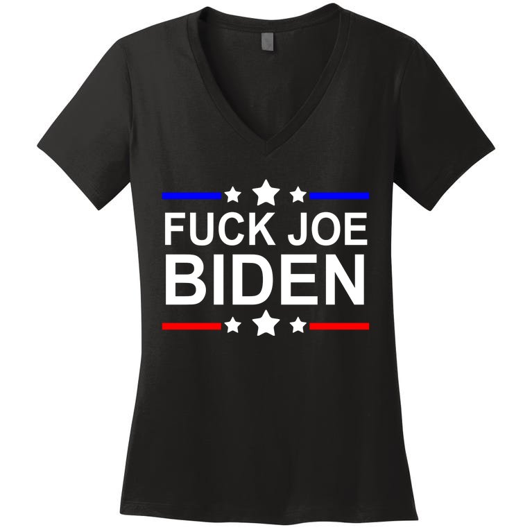 F*ucK Joe Biden Women's V-Neck T-Shirt