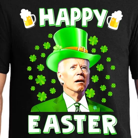 Funny Joe Biden St Patricks Day Happy 4th Of Easter Pajama Set