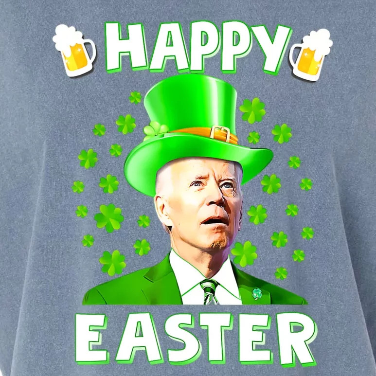 Funny Joe Biden St Patricks Day Happy 4th Of Easter Garment-Dyed Women's Muscle Tee