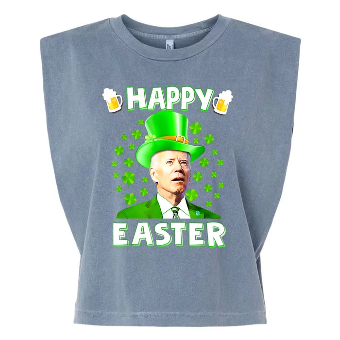 Funny Joe Biden St Patricks Day Happy 4th Of Easter Garment-Dyed Women's Muscle Tee