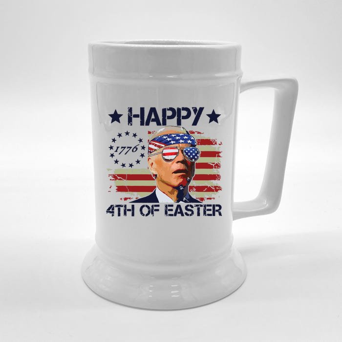 Funny Joe Biden 4th Of July Gifts Happy Halloween Firework Front & Back Beer Stein