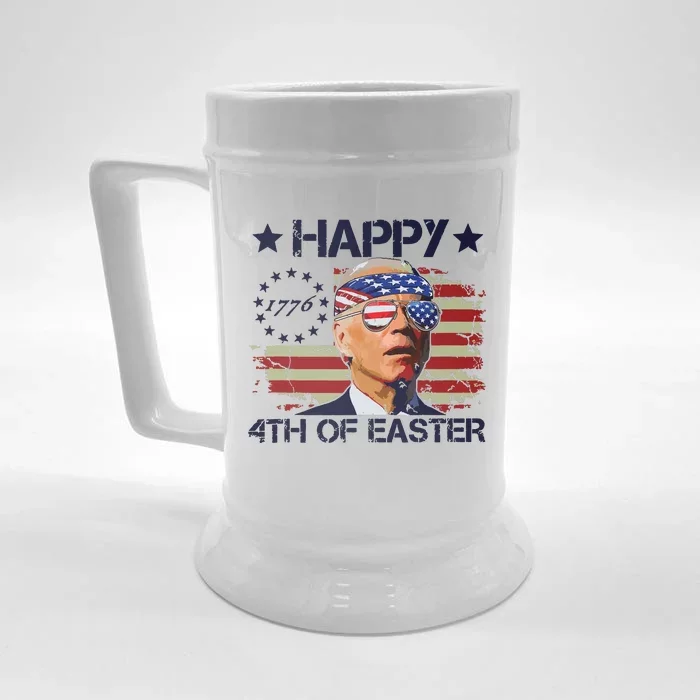 Funny Joe Biden 4th Of July Gifts Happy Halloween Firework Front & Back Beer Stein