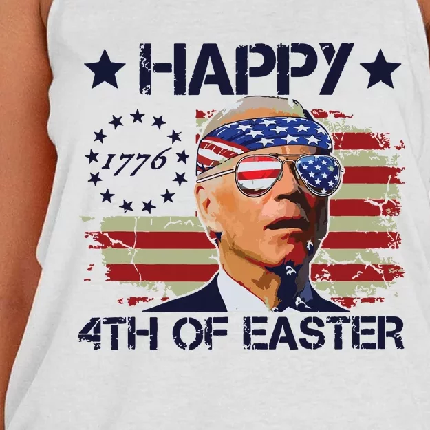 Funny Joe Biden 4th Of July Gifts Happy Halloween Firework Women's Knotted Racerback Tank