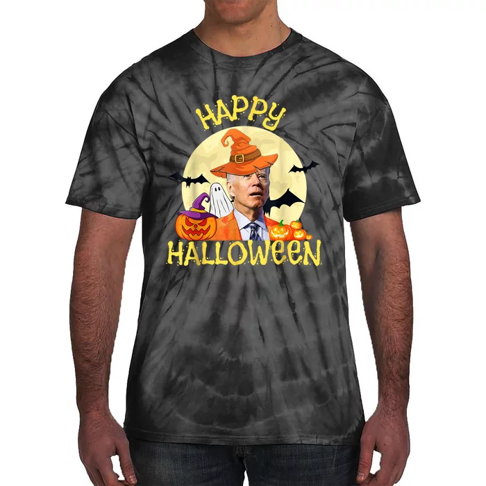 Funny Joe Biden Happy Halloween Trick Or Treat Tie-Dye T-Shirt