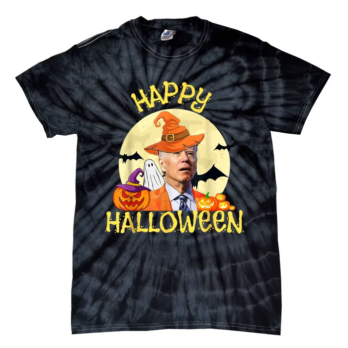 Funny Joe Biden Happy Halloween Trick Or Treat Tie-Dye T-Shirt