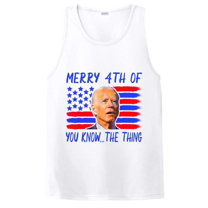 Funny Joe Biden Happy 4th Of July Performance Tank