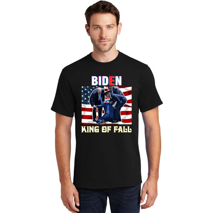 Funny Joe Biden King Of Fall Anti Biden Tall T-Shirt