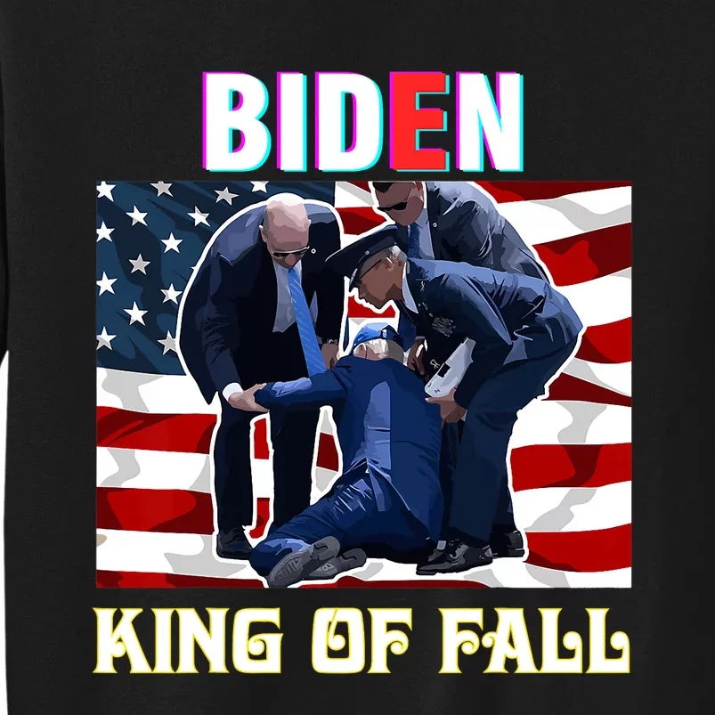 Funny Joe Biden King Of Fall Anti Biden Tall Sweatshirt