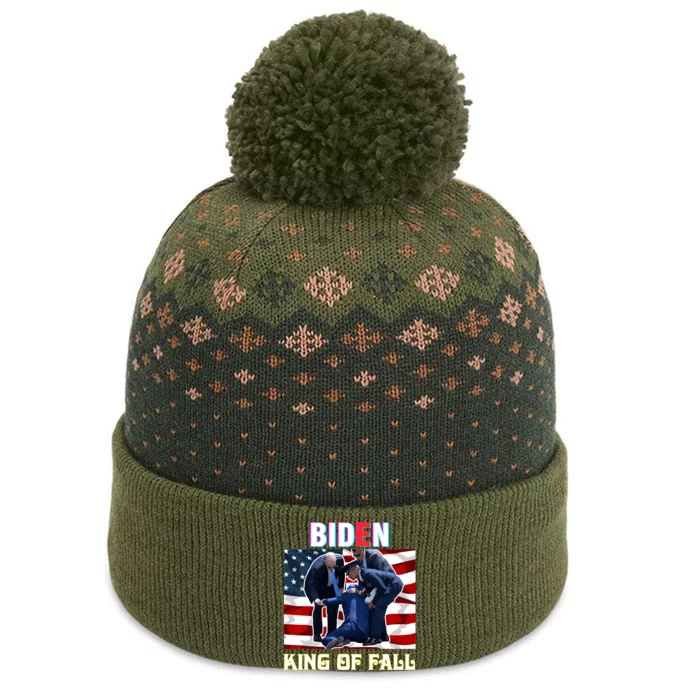 Funny Joe Biden King Of Fall Anti Biden The Baniff Cuffed Pom Beanie