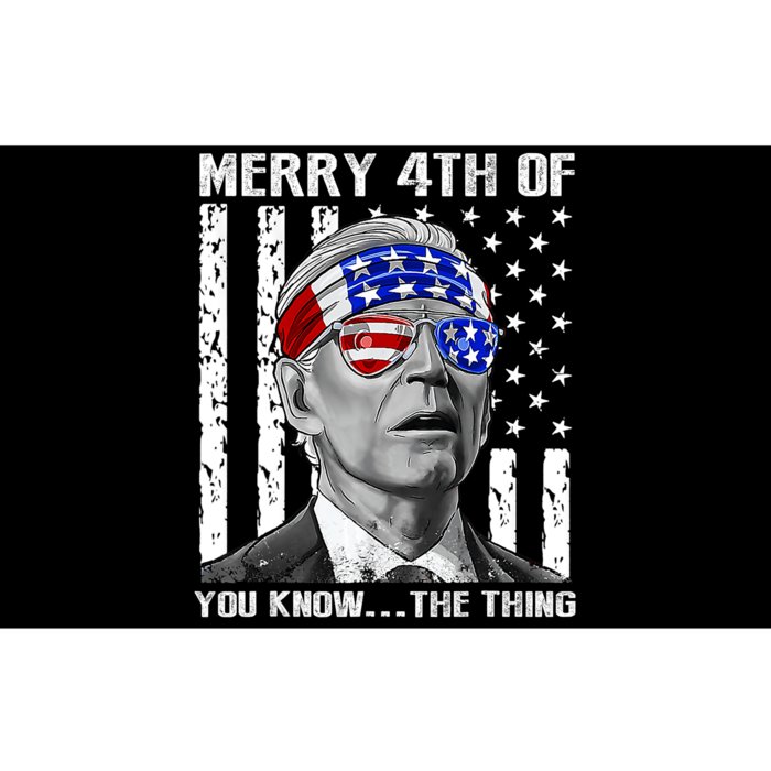 Funny Joe Biden Dazed Merry 4th Of You Know... The Thing Bumper Sticker