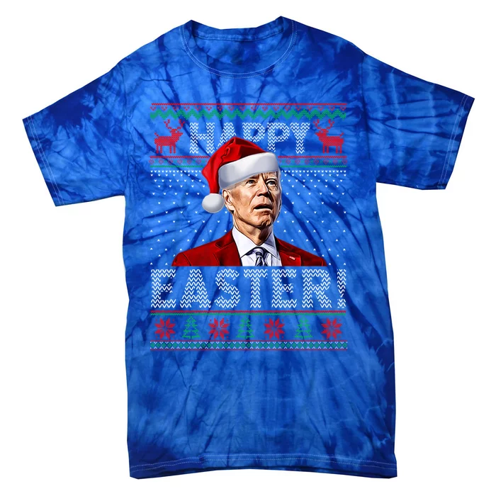 Funny Joe Biden Happy Easter Ugly Christmas Sweater Gift Tie-Dye T-Shirt