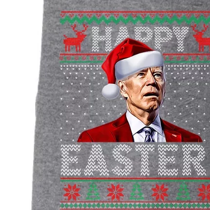 Funny Joe Biden Happy Easter Ugly Christmas Sweater Gift Doggie 3-End Fleece Hoodie