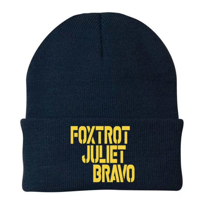 Foxtrot Juliet Bravo Knit Cap Winter Beanie