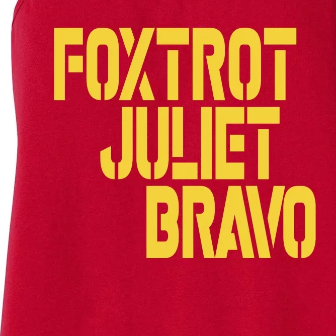 Foxtrot Juliet Bravo Women's Racerback Tank