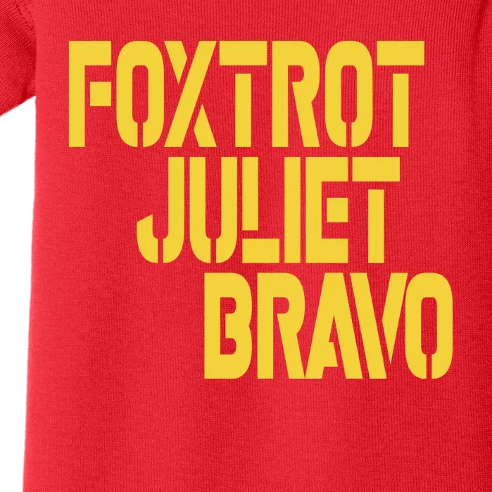 Foxtrot Juliet Bravo Baby Bodysuit