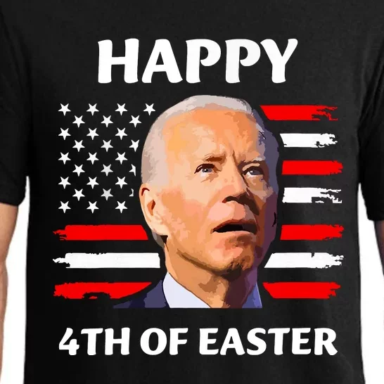 Funny Joe Biden Happy 4th Of Easter Confused 4th Of July Pajama Set