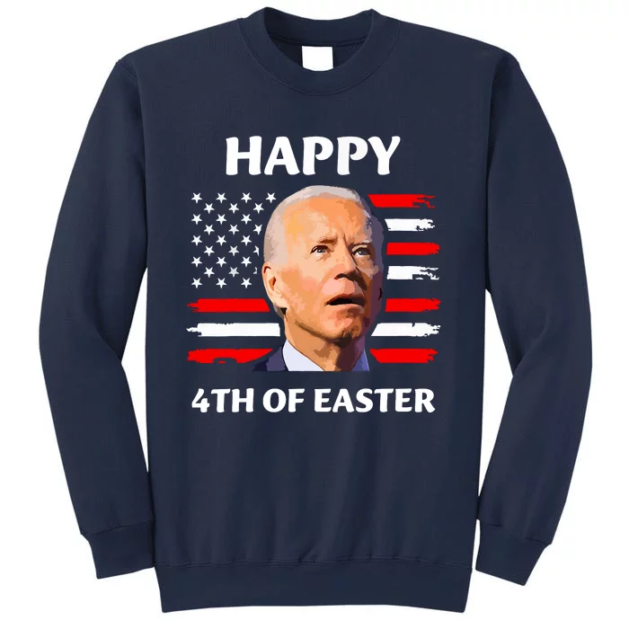 Funny Joe Biden Happy 4th Of Easter Confused 4th Of July Sweatshirt