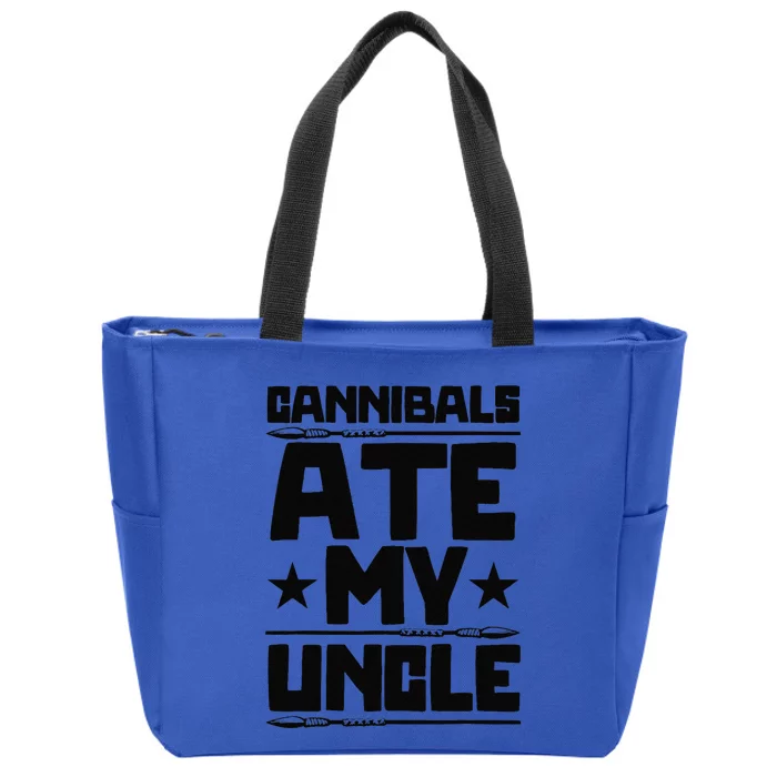 Funny Joe Biden Cannibals Ate My Uncle Zip Tote Bag