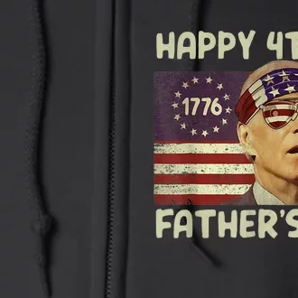 Funny Joe Biden Happy 4th Of Fathers Day Shirts 4th Of July Full Zip Hoodie