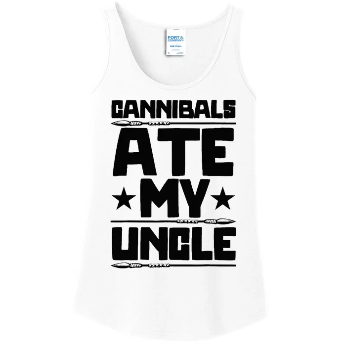 Funny Joe Biden Cannibals Ate My Uncle Ladies Essential Tank