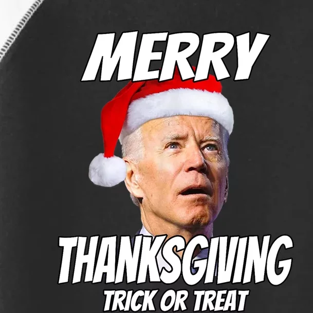 Funny Joe Biden Merry Thanksgiving Trick Or Treat TShirt Toddler Fine Jersey T-Shirt