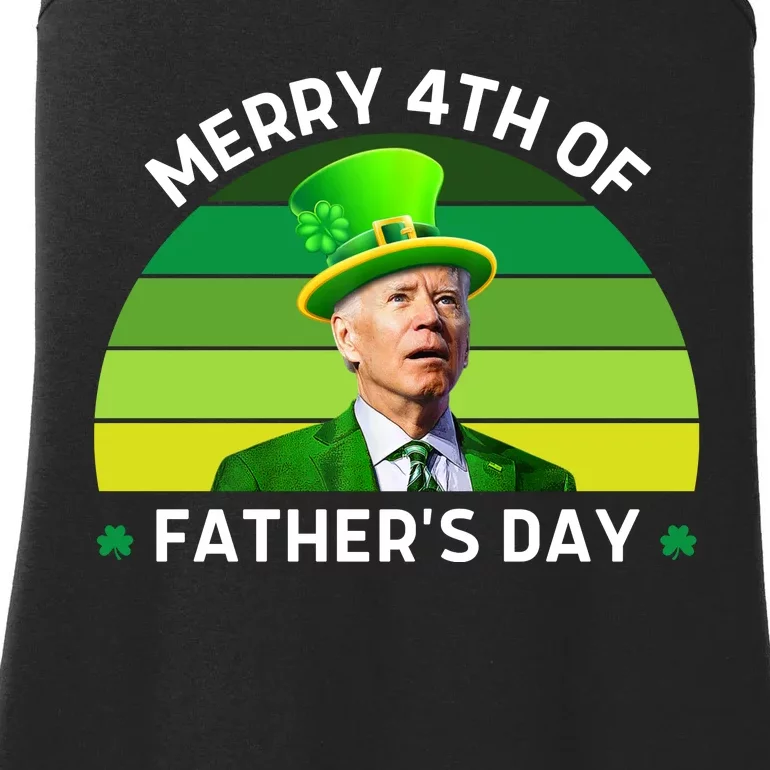 Funny Joe Biden St Patricks Day Merry 4th Of Fathers Day Ladies Essential Tank