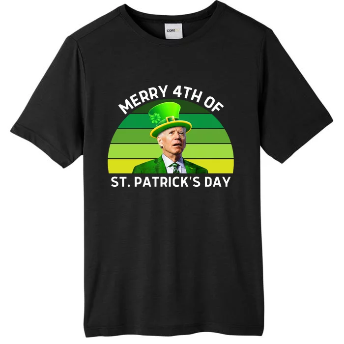 Funny Joe Biden St Patricks Day Merry 4th Of St Patrick's Day ChromaSoft Performance T-Shirt