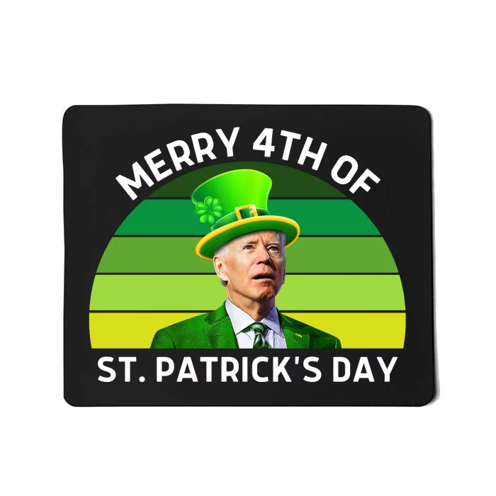 Funny Joe Biden St Patricks Day Merry 4th Of St Patrick's Day Mousepad