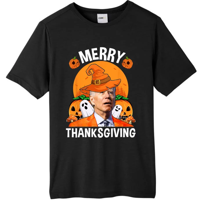 Funny Joe Biden Happy Halloween Merry Thanksgiving ChromaSoft Performance T-Shirt