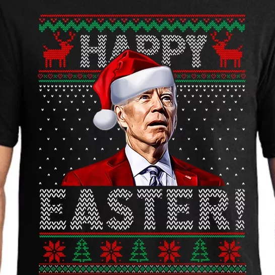 Funny Joe Biden Happy Easter Ugly Christmas Gift Pajama Set