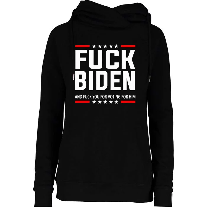 Fuck Joe Biden Womens Funnel Neck Pullover Hood