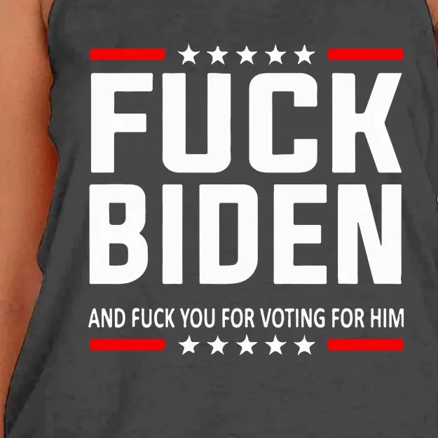 Fuck Joe Biden Women's Knotted Racerback Tank