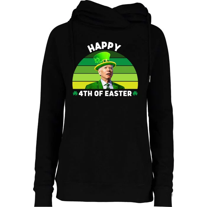 Funny Joe Biden St Patricks Day Happy 4th Of Easter Womens Funnel Neck Pullover Hood