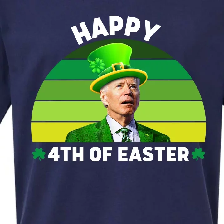 Funny Joe Biden St Patricks Day Happy 4th Of Easter Sueded Cloud Jersey T-Shirt