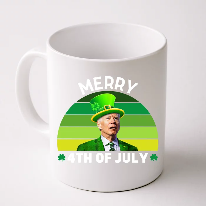 Funny Joe Biden St Patricks Day Merry 4th Of July Front & Back Coffee Mug